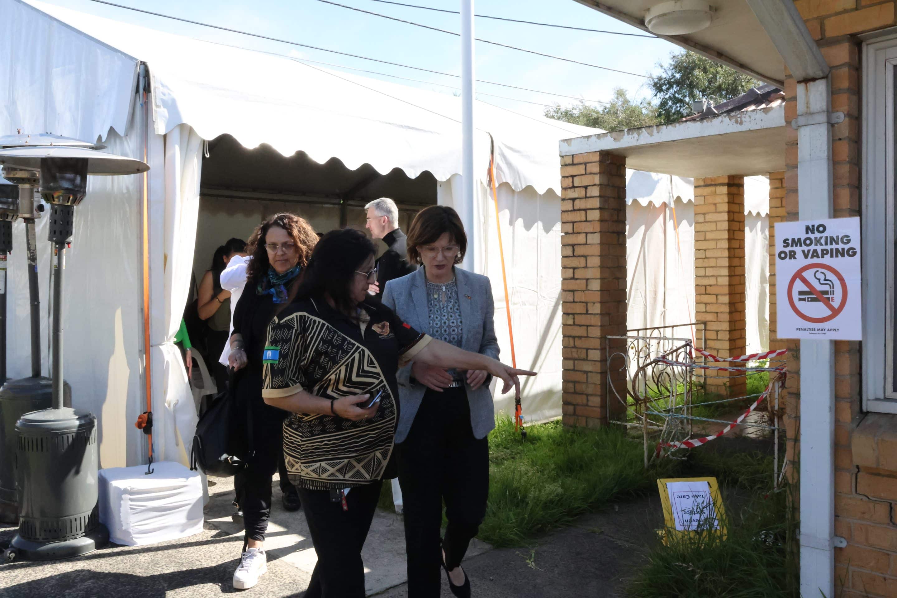 Minister for Health The Hon. Mary-Anne Thomas visits an Aboriginal Community Controlled Health Organisation in 2023.